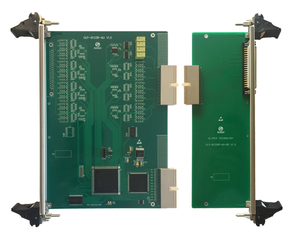 OLP-8103R-6U，CPCI接口，16通道，RS232/422/485，异步串口通信模块